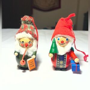 Steinbach Wooden Santa Figurines